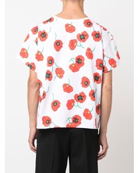 Kenzo Floral Print Cotton T Shirt