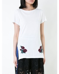 Maison Mihara Yasuhiro Flower Embroidered Long T Shirt