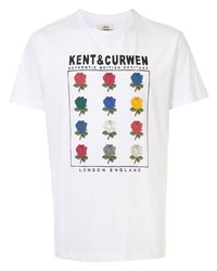 Kent & Curwen Flower Print Logo T Shirt