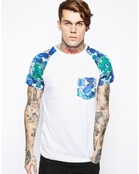 Heist T Shirt With Floral Pocket