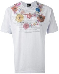 Kolor Floral And Word Print T Shirt