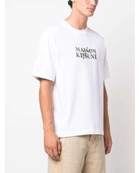 MAISON KITSUNÉ Logo Print Cotton T Shirt