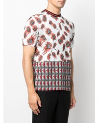 Paul Smith Patterned Short Sleeved T Shirt