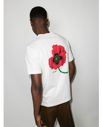 Kenzo Poppy Print Cotton T Shirt