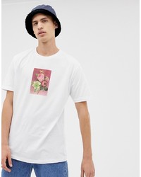 ASOS DESIGN Relaxed T Shirt With Floral Box Print