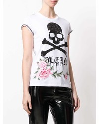 Philipp Plein Skull Floral T Shirt