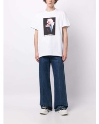 Alexander McQueen Solard Floral Print Cotton T Shirt
