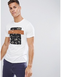 Selected Homme T Shirt With Floral Graphic