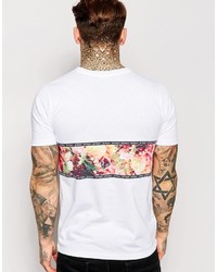 Hype T Shirt With Floral Panel