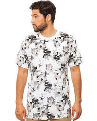 HUF The Floral Pocket Tee In White Black
