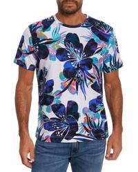 Robert Graham Tiki Floral Print Cotton T Shirt In Multi At Nordstrom