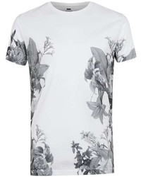Topman White Lily Floral Print T Shirt
