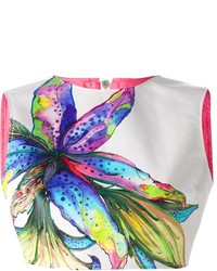 Daizy Shely Cropped Floral Print Top