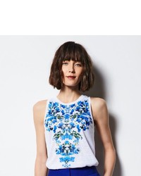 Milly For Designation Floral Graphic Tank