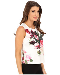 Vince Camuto Sleeveless Rose Bouquet Shell