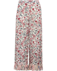 White Floral Culottes