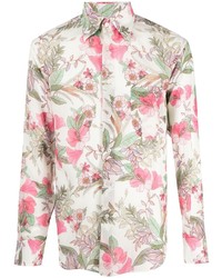 Tom Ford Floral Print Button Down Shirt