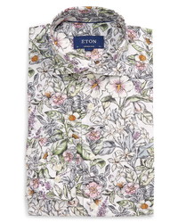 Eton Soft Collection Contemporary Fit Floral Dress Shirt