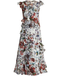 Erdem Seana Yuki Garden Floral Print Dress