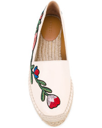 Gucci Floral Embroidered Espadrilles