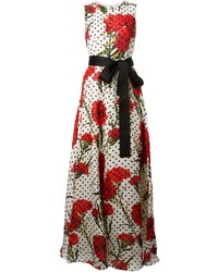 Dolce & Gabbana Multi Print Maxi Dress