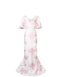 Christian Siriano Floral Print Gown