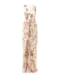 Giambattista Valli Botanical Floral Print Gown