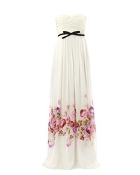 Giambattista Valli Floral Silk Charmeuse Gown