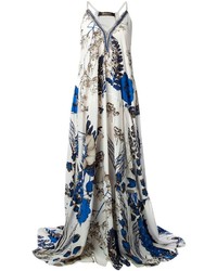 Roberto Cavalli Floral Print Gown