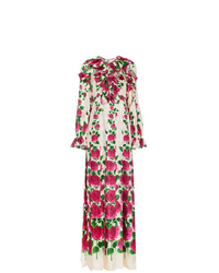 Gucci Silk Rose Garden Print Gown