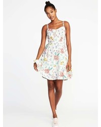 Old Navy Fit Flare Printed Cami Dress For