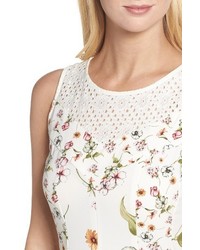 Gabby Skye Floral Fit Flare Dress