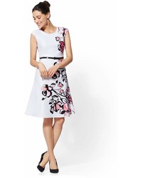 New York & Co. New York Company Floral Fit And Flare Dress