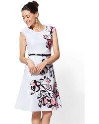 New York & Co. New York Company Floral Fit And Flare Dress