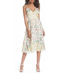 Ali & Jay Rose Colored Glasses Floral Fit Flare Midi Dress