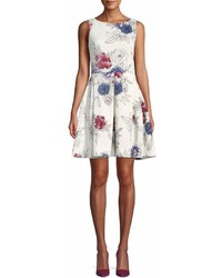 Taylor Sleeveless Floral Fit Flare Dress