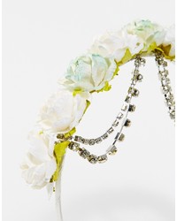 Asos Collection Rose And Chain Headband