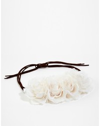 Asos Collection White Rose Hair Garland