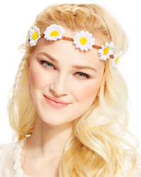 Josette Daisy Flower Garland Headwrap