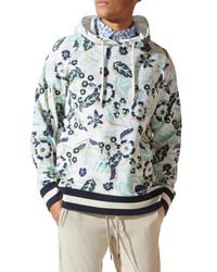 Good Man Brand Patterned Pullover Hoodie In Celery Aloha Fern Camo At Nordstrom