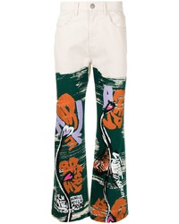 Marni Floral Print Flared Trousers