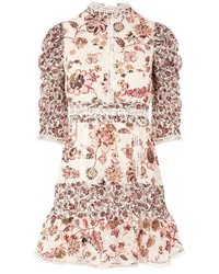 Topshop Floral Lace Strappy Back Dress