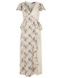 Topshop Floral Lace Midi Dress
