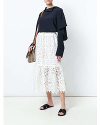 See by Chloe See By Chlo Lace Midi Skirt