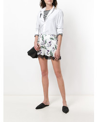 Blumarine Floral Print Lace Shorts