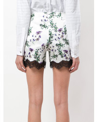 Blumarine Floral Print Lace Shorts