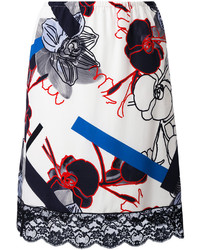 Paul & Joe Floral Lace Trim Skirt