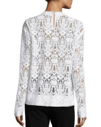 DKNY Floral Lace Pullover