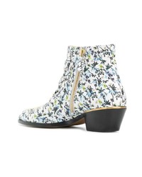 Chloé Floral Susanna Ankle Boots