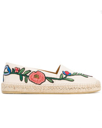 Gucci Floral Embroidery Espadrilles